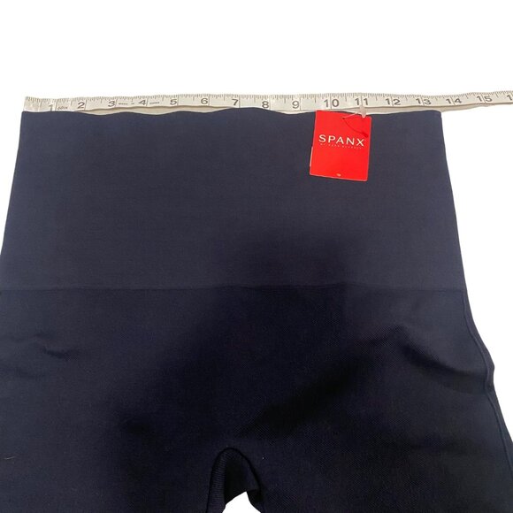 SPANX Cropped Lamn Seamless Leggings Port Navy Blue Size XL NWT - Picture 7 of 7
